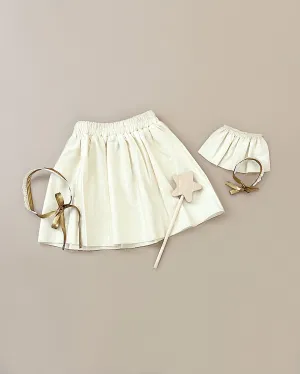 Minikane | Little Fairy Costume In Linen Ecru For Child and Doll Odin Parker