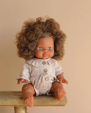 Minikane Sitting Doll (13") - Charlie With Clothing Odin Parker