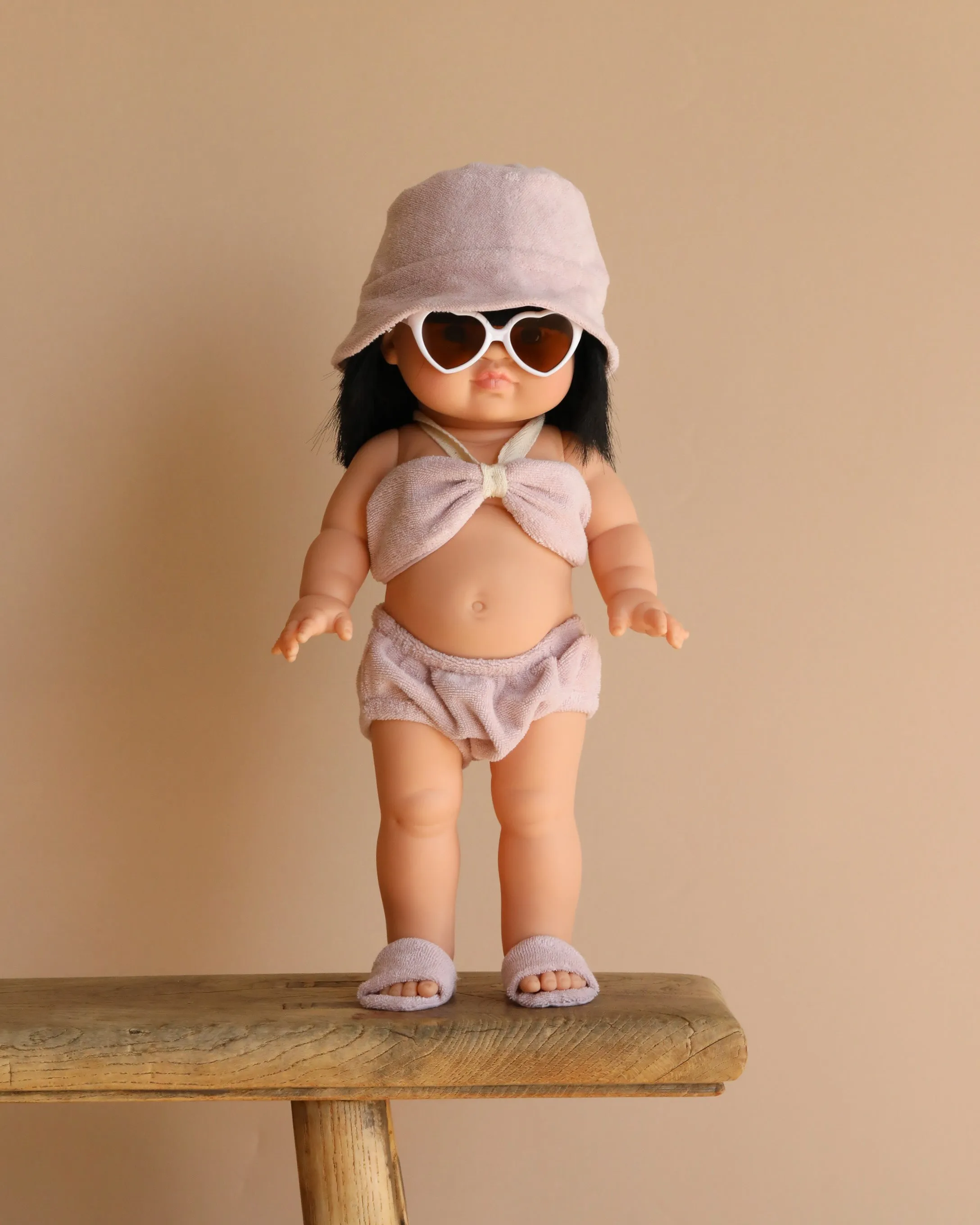 Minikane Standing Doll (14") - Jade With Clothing & Sunglasses Odin Parker