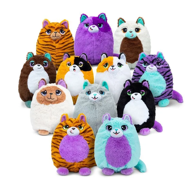 Misfittens Get Meowt! Basic Collectible Plush Cats Series 1 Bandit - Himalayan Cat