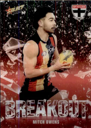 Mitch Owens, B72, Breakout, 2025 Select AFL Footy Stars