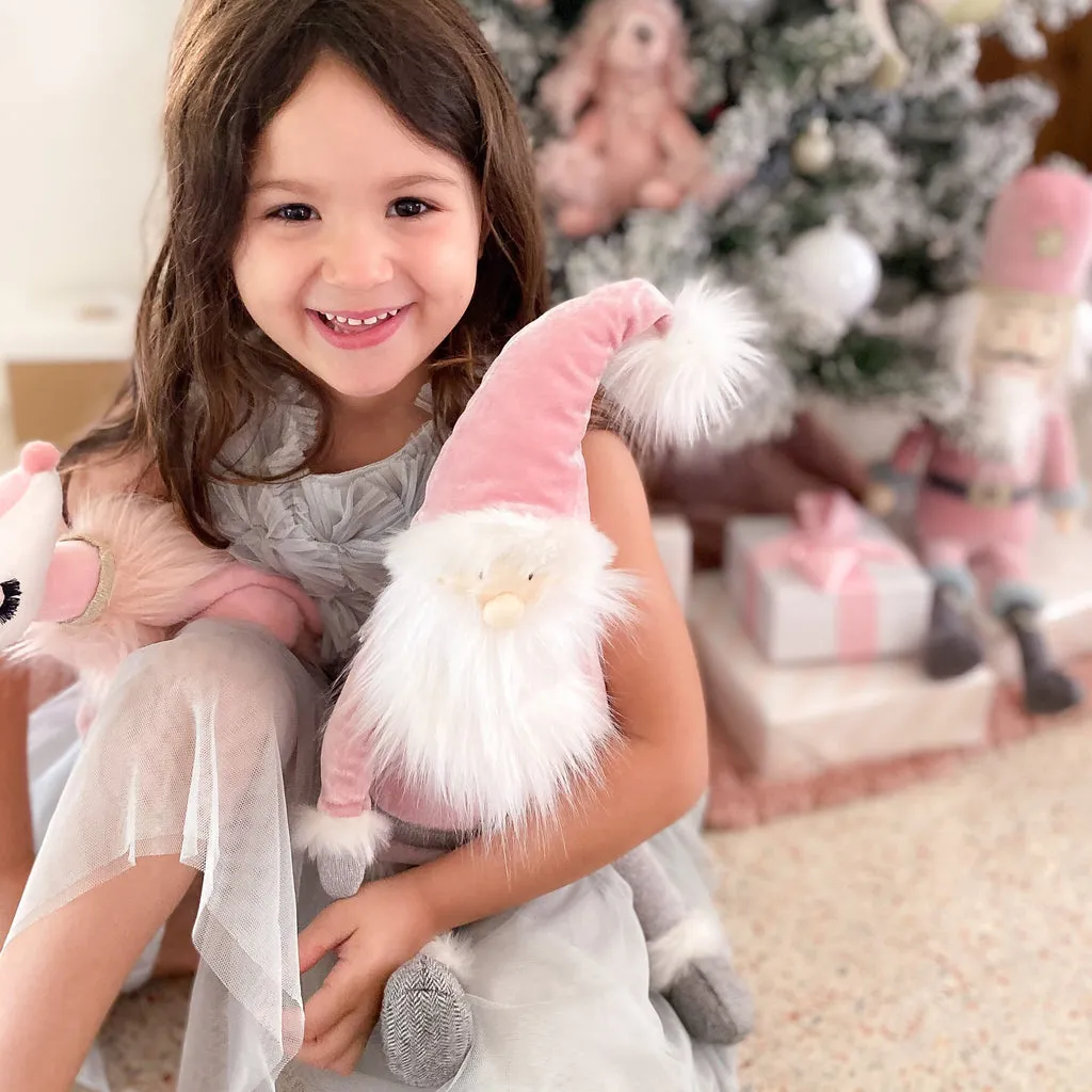 Mon Ami Santa Shelf Sitter - Dusty Rose