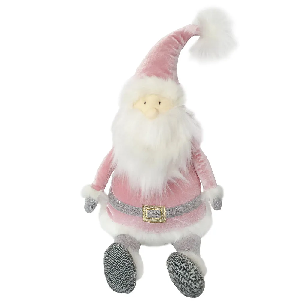 Mon Ami Santa Shelf Sitter - Dusty Rose