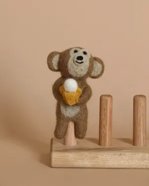 Monkey Holding Banana Finger Puppet Odin Parker