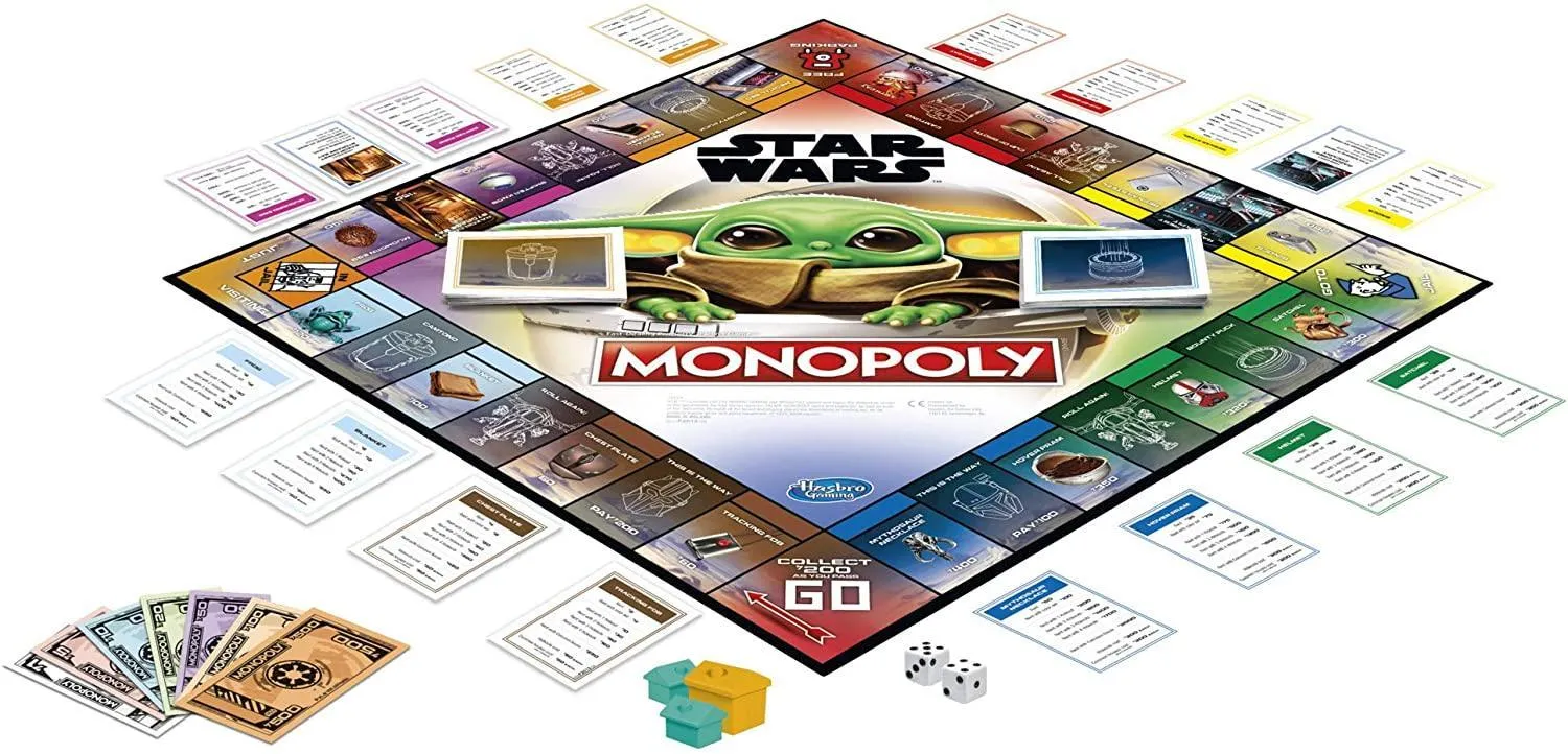 Monopoly Star Wars The Child Edition Board Game for Kids and Families (in Spanish)