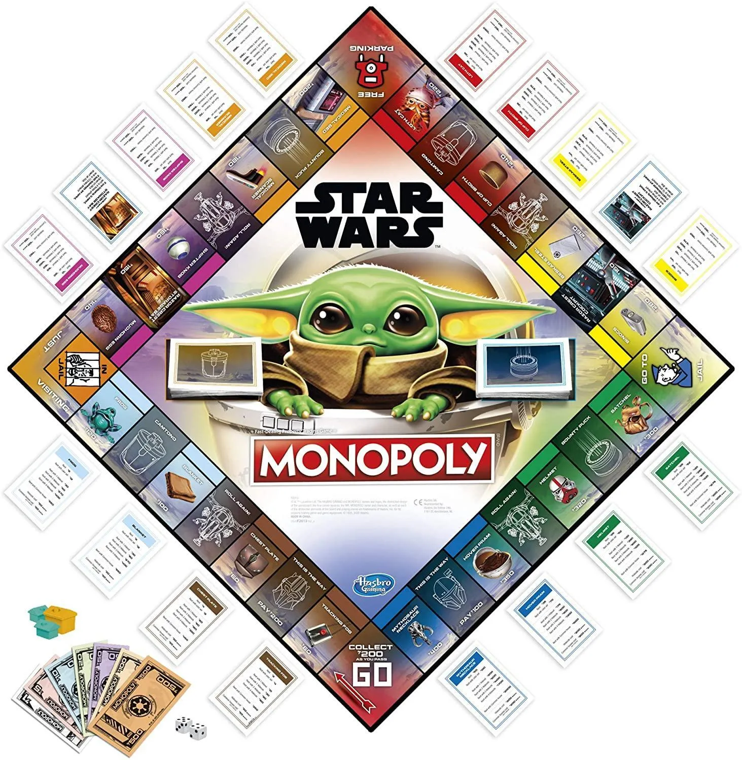 Monopoly Star Wars The Child Edition Board Game for Kids and Families (in Spanish)