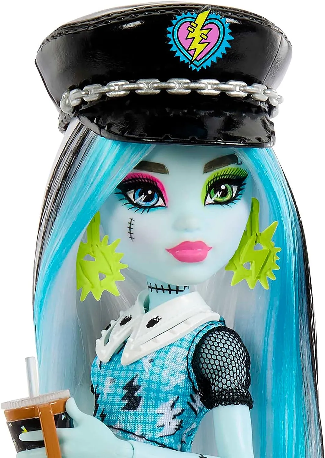 Monster High Doll and Fashion Set, Frankie Stein with Dress-Up Locker and 19  Surprises