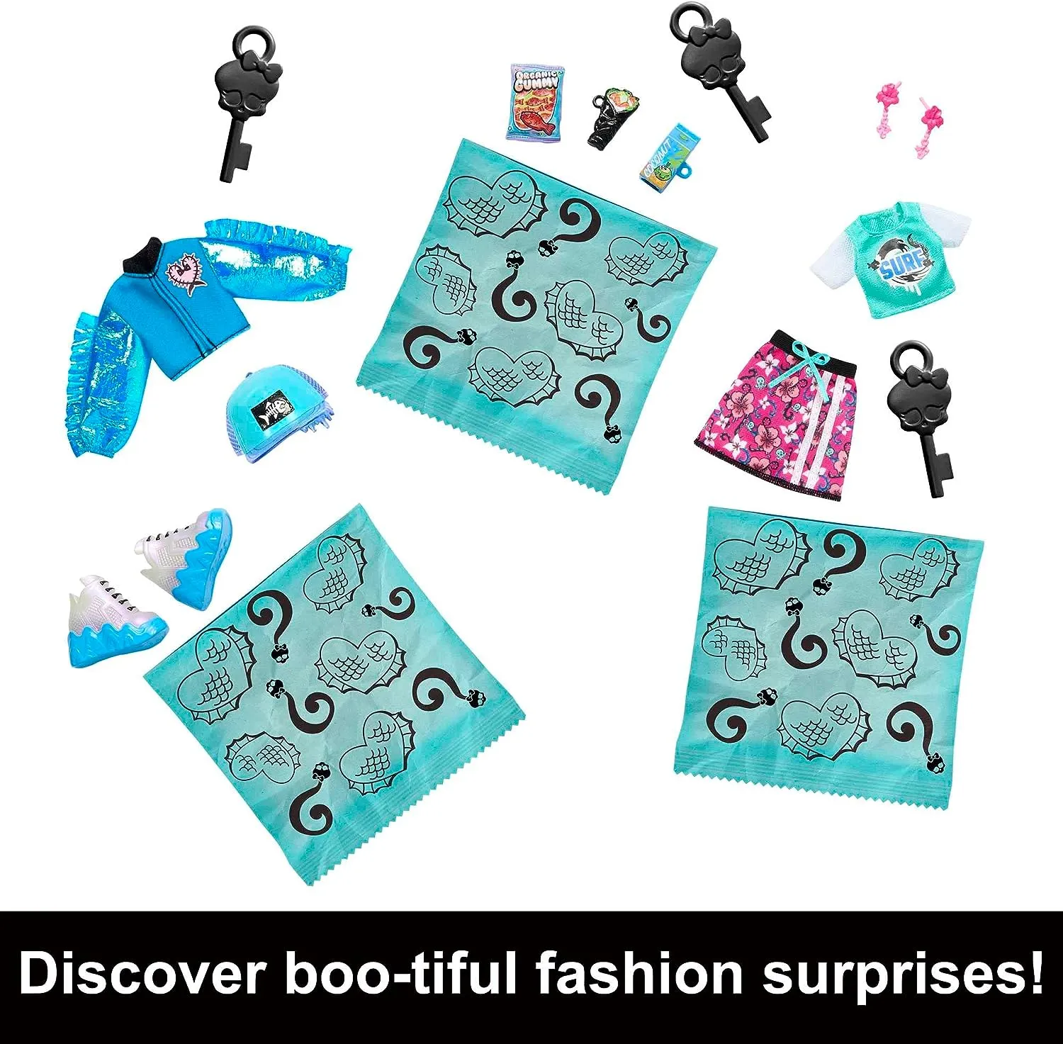 Monster High Doll and Fashion Set, Lagoona Blue with Dress-Up Locker and 19  Surprises