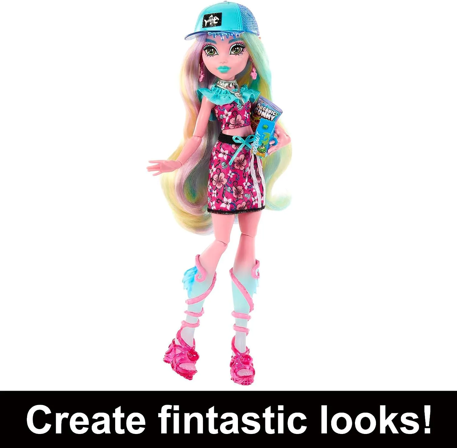 Monster High Doll and Fashion Set, Lagoona Blue with Dress-Up Locker and 19  Surprises