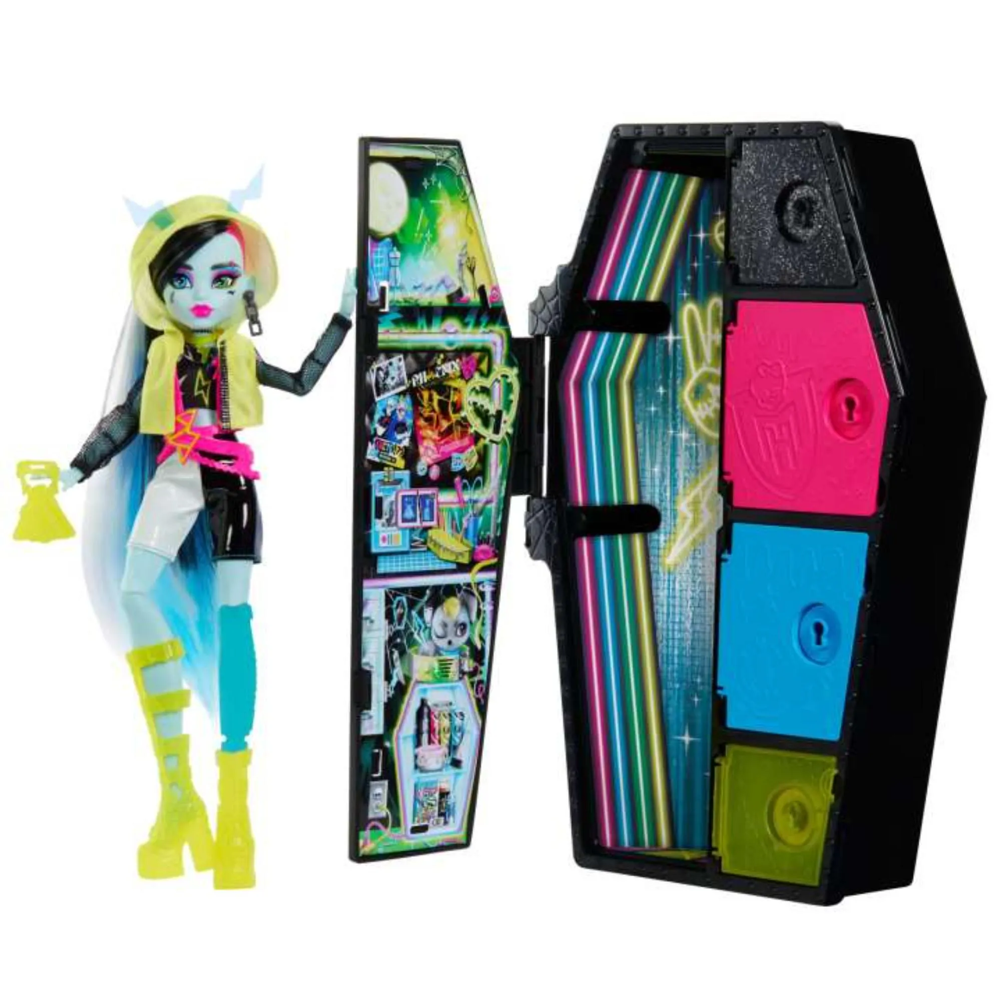 Monster High Skulltimate Secrets Neon Frights Doll - Frankie