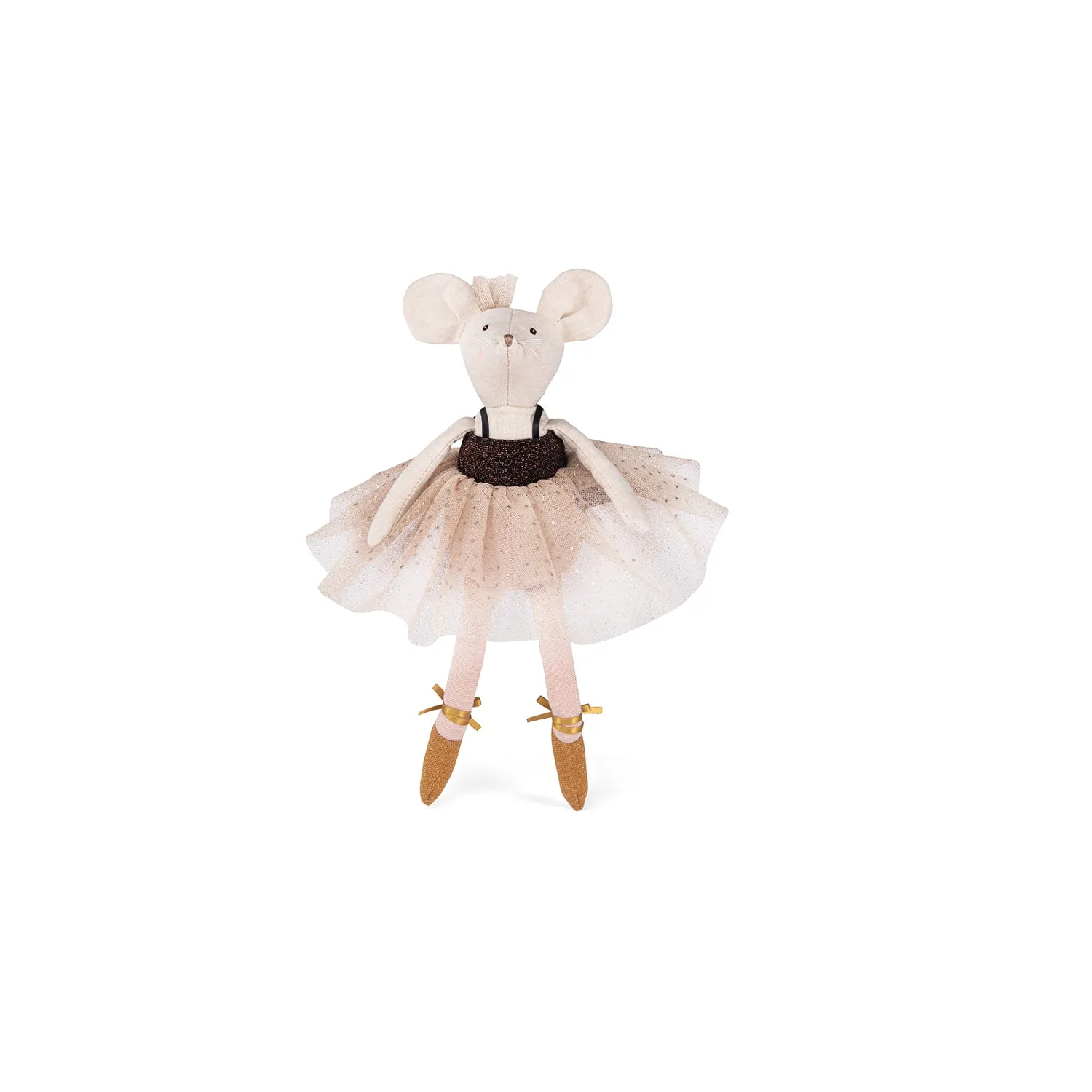Moulin Roty La Petite Ecole De Danse Ballerina Mouse Carry Suitcase with Tutus
