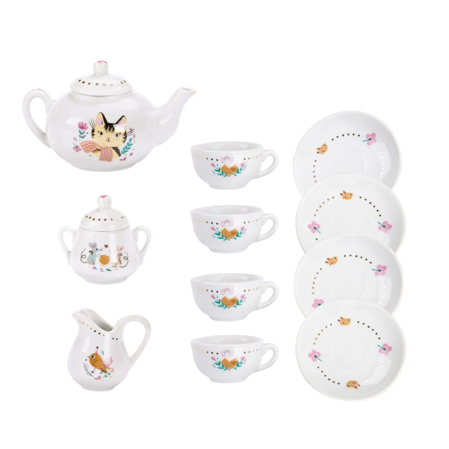Moulin Roty Les Parisiennes Ceramic Tea Set