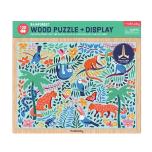 Mud Puppy Rainforest 100 Piece Wooden Puzzle   Display