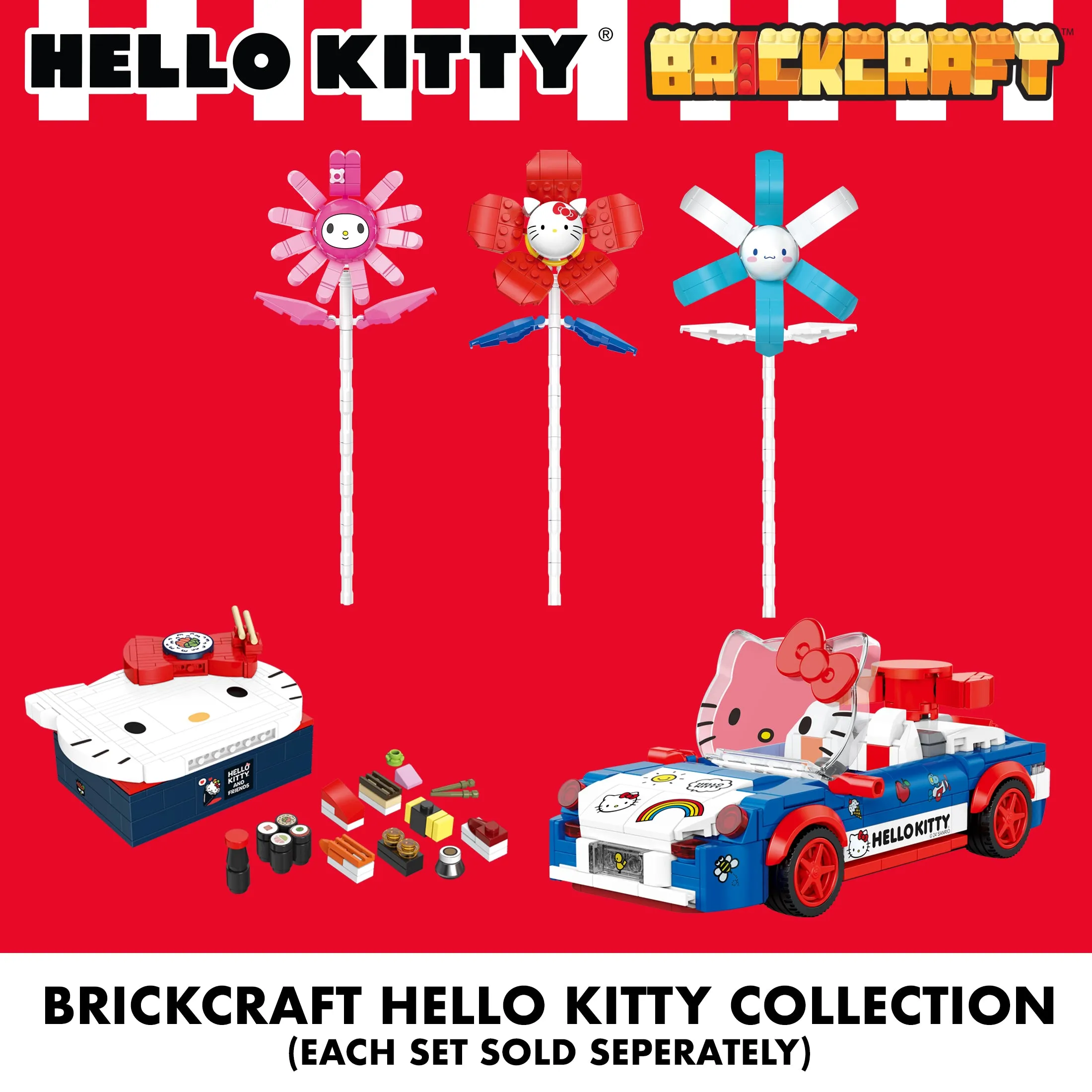 My Melody x Brickcraft Flower Building Set SANRIO