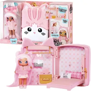 Na! Na! Na! Surprise 3-in-1 Backpack Bedroom Pink Kitty Playset