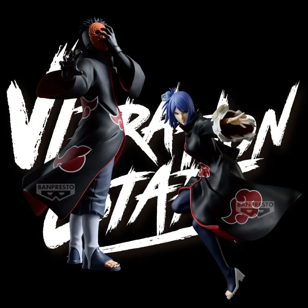 Naruto Shippuden Vibration Stars - Tobi & Konan - Bkonan Figure  Statue By Banpresto