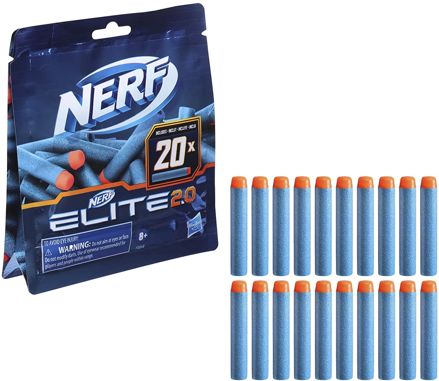 Nerf Elite 2.0 20-Dart Refill Pack Compatible With All Nerf Elite Blasters