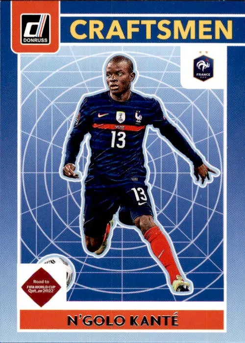 N'Golo Kante, Craftsmen, 2021-22 Panini Donruss Soccer Road To FIFA World Cup Qatar