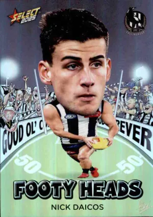 Nick Daicos, FH20, Footy Heads, 2025 Select AFL Footy Stars