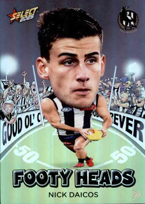 Nick Daicos, FH20, Footy Heads, 2025 Select AFL Footy Stars