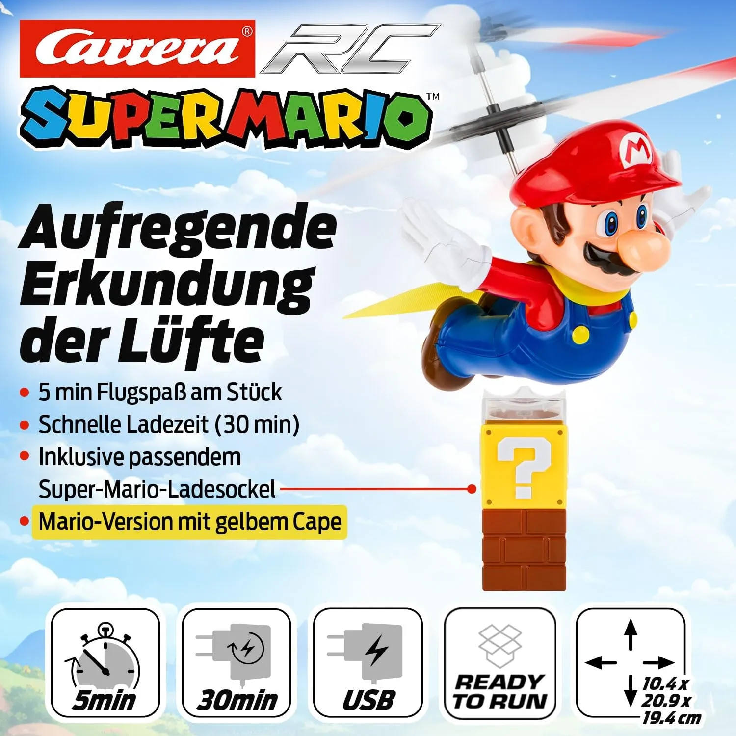 Nintendo Super Mario Remote Controlled Flying Mario