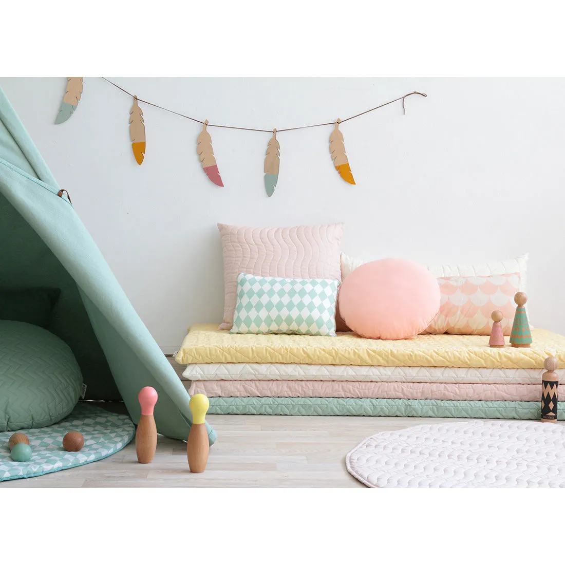 nobodinoz Nevada Teepee Provence Green