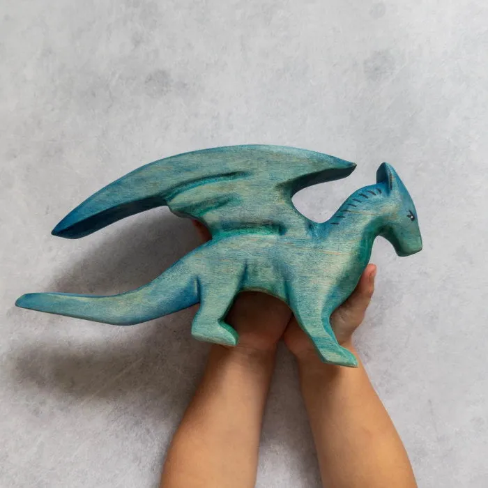 NOM Handcrafted | Large Water Dragon Blue