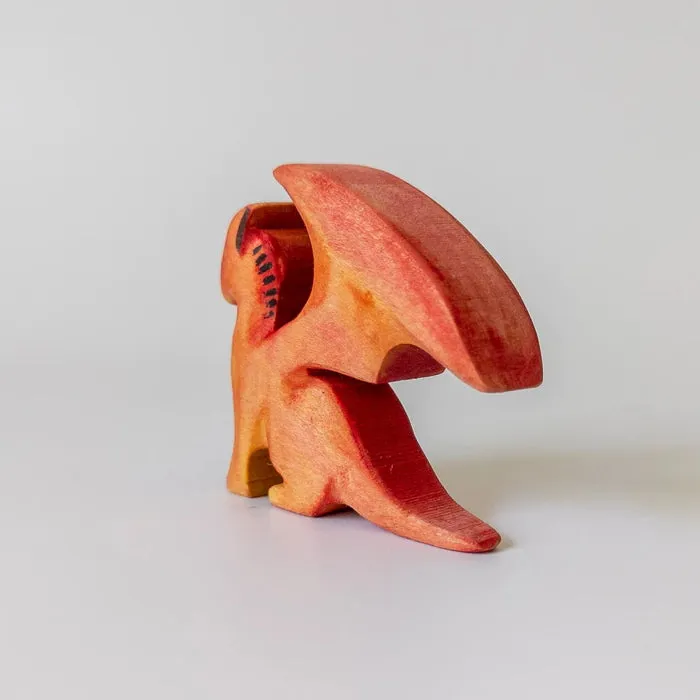 NOM Handcrafted | Small Fire Dragon Red