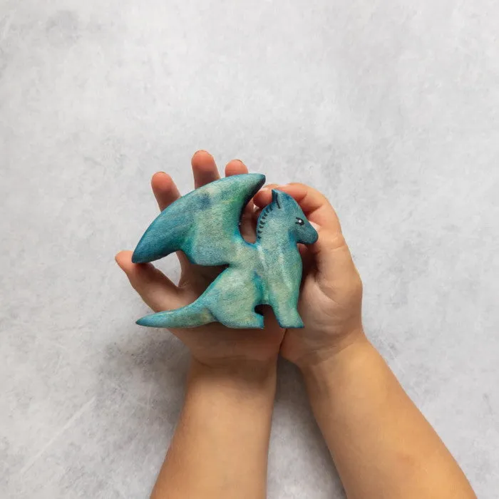 NOM Handcrafted | Small Water Dragon Blue