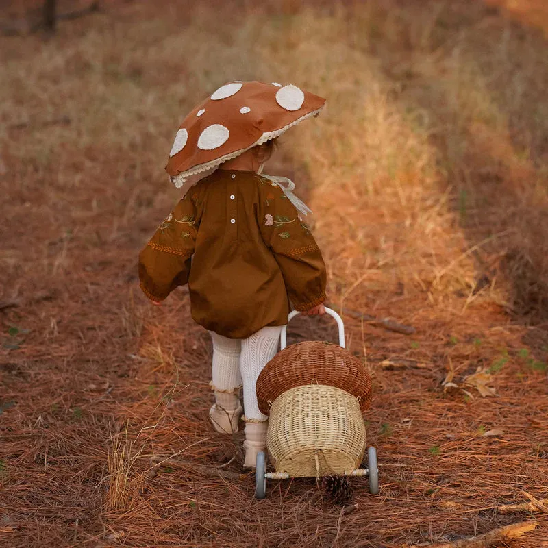 Olli Ella Rattan Mushroom Luggy - Natural Odin Parker
