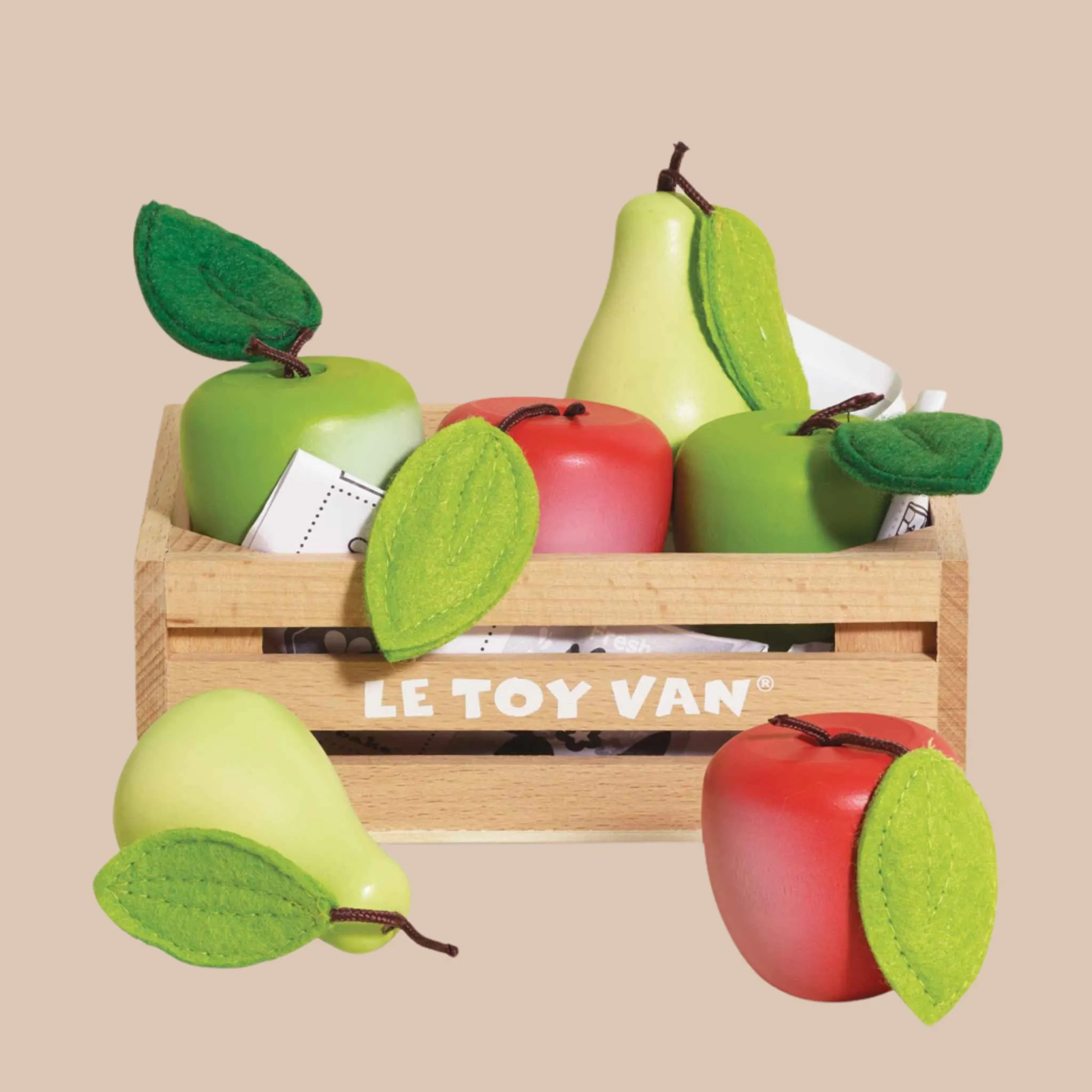 Orchard Fruits Wooden Market Crate Odin Parker