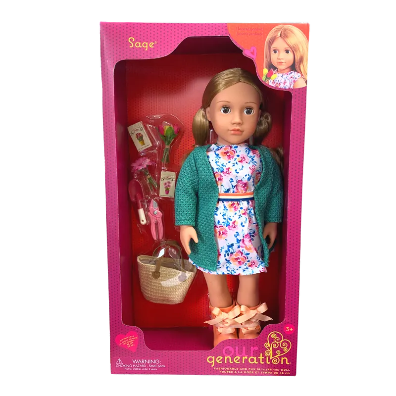 Our Generation 18Inch(45cm) Activity Doll Sage The Gardener