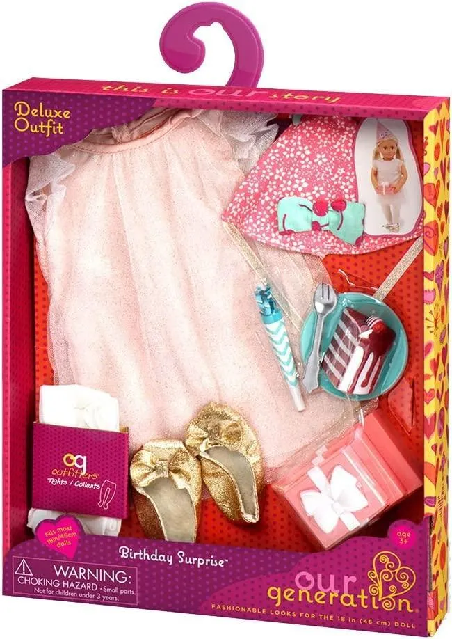 Our Generation Deluxe Clothing Birthday Surprise Outfit