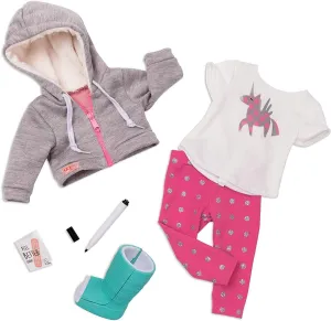 Our Generation Deluxe Doll Clothes - Get well Soon Outfit