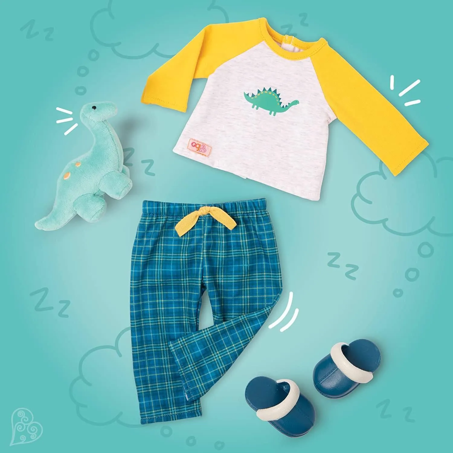 Our Generation Deluxe Outfit Boys - Dino Pyjamas