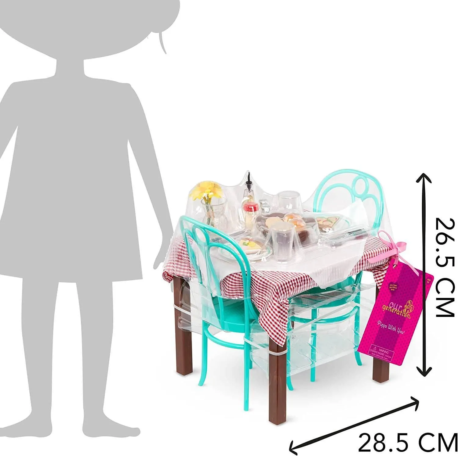 Our Generation Dining Table & Chairs Furniture Set