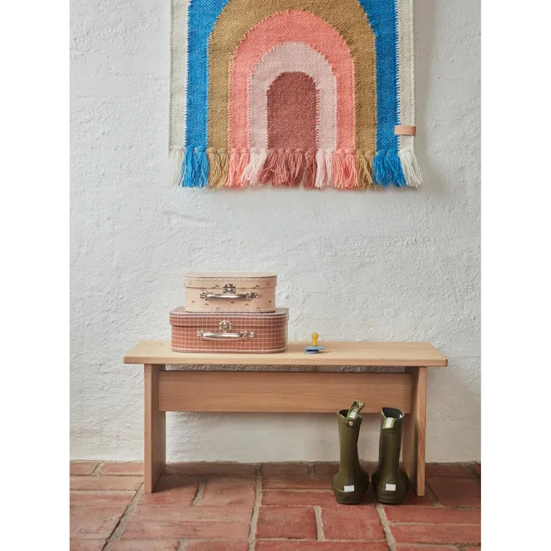 OYOY | Follow The Rainbow Mini Wall Rug | Blue