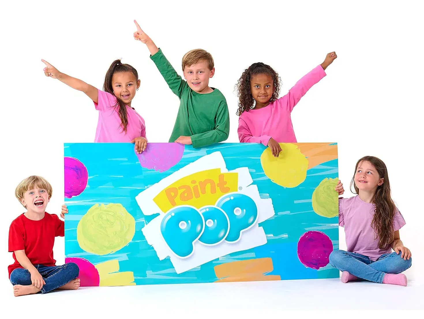 Paint Pop Paint Sticks For Kids - 30 Pack Giant Tube