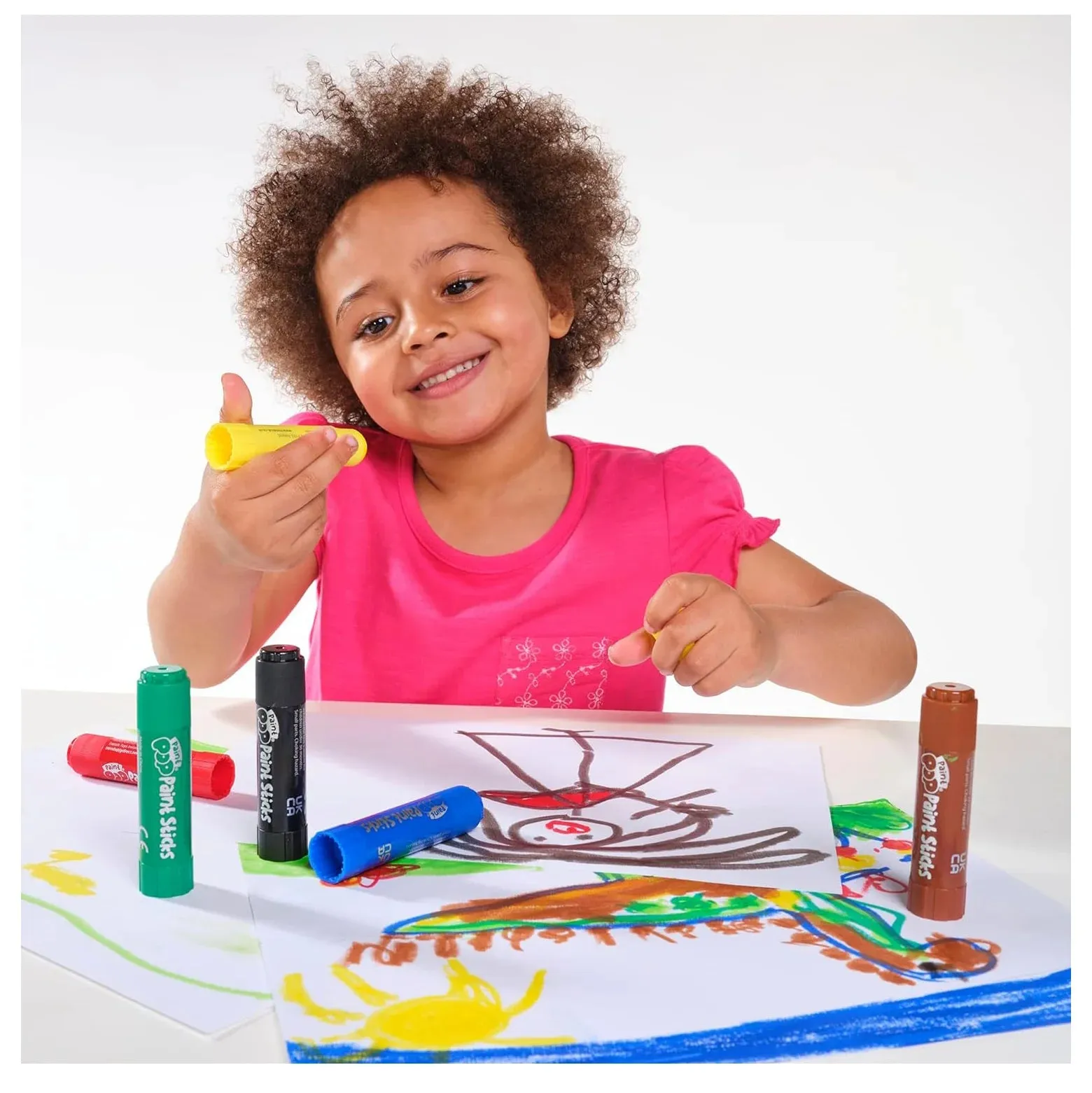 Paint Pop Paint Sticks For Kids - 30 Pack Giant Tube