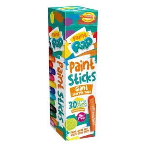 Paint Pop Paint Sticks For Kids - 30 Pack Giant Tube