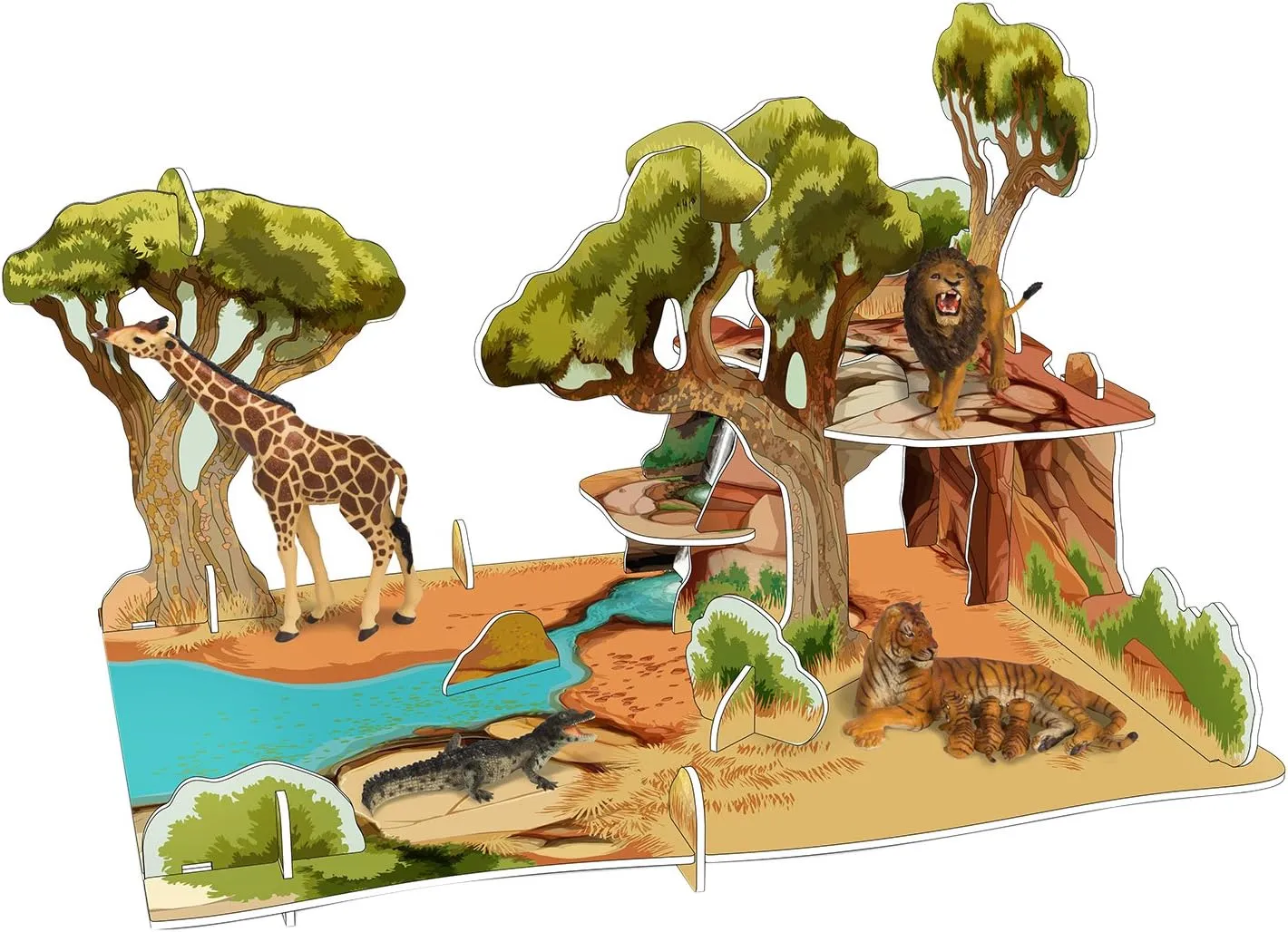 Papo 60113 Savannah Wild Animal Kingdom Figurine - Multicolor, High-Quality PVC Play Environment for Kids 3 