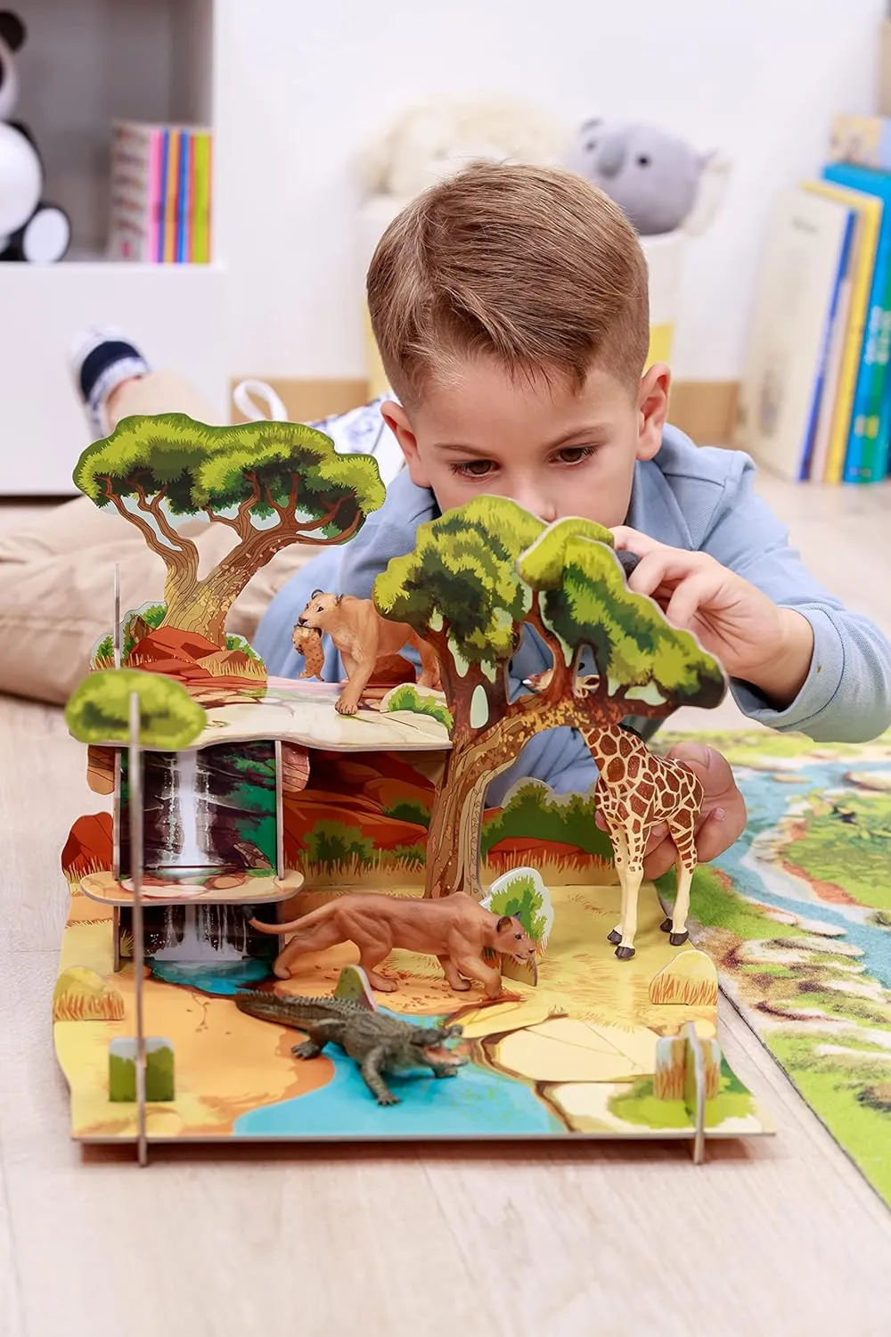 Papo 60113 Savannah Wild Animal Kingdom Figurine - Multicolor, High-Quality PVC Play Environment for Kids 3 