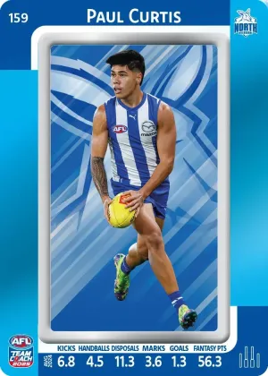 Paul Curtis, #159, Blue Parallel, 2025 Teamcoach AFL