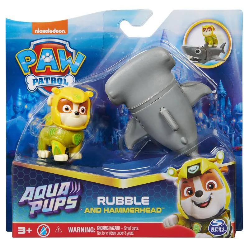 PAW Patrol Aqua Pups Hero Pups Rubble And Hammerhead