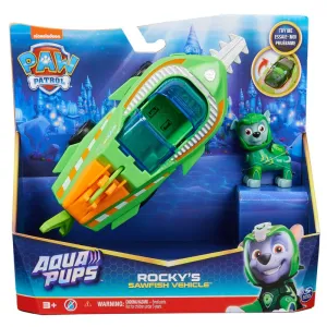 PAW Patrol Aqua Pups Themed Vehicles Rocky's Sawfish Vehicle