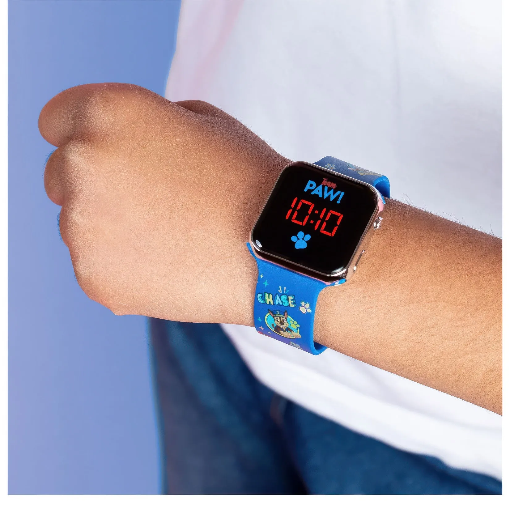 PAW Patrol Blue Silicone Strap Digital LED Watch