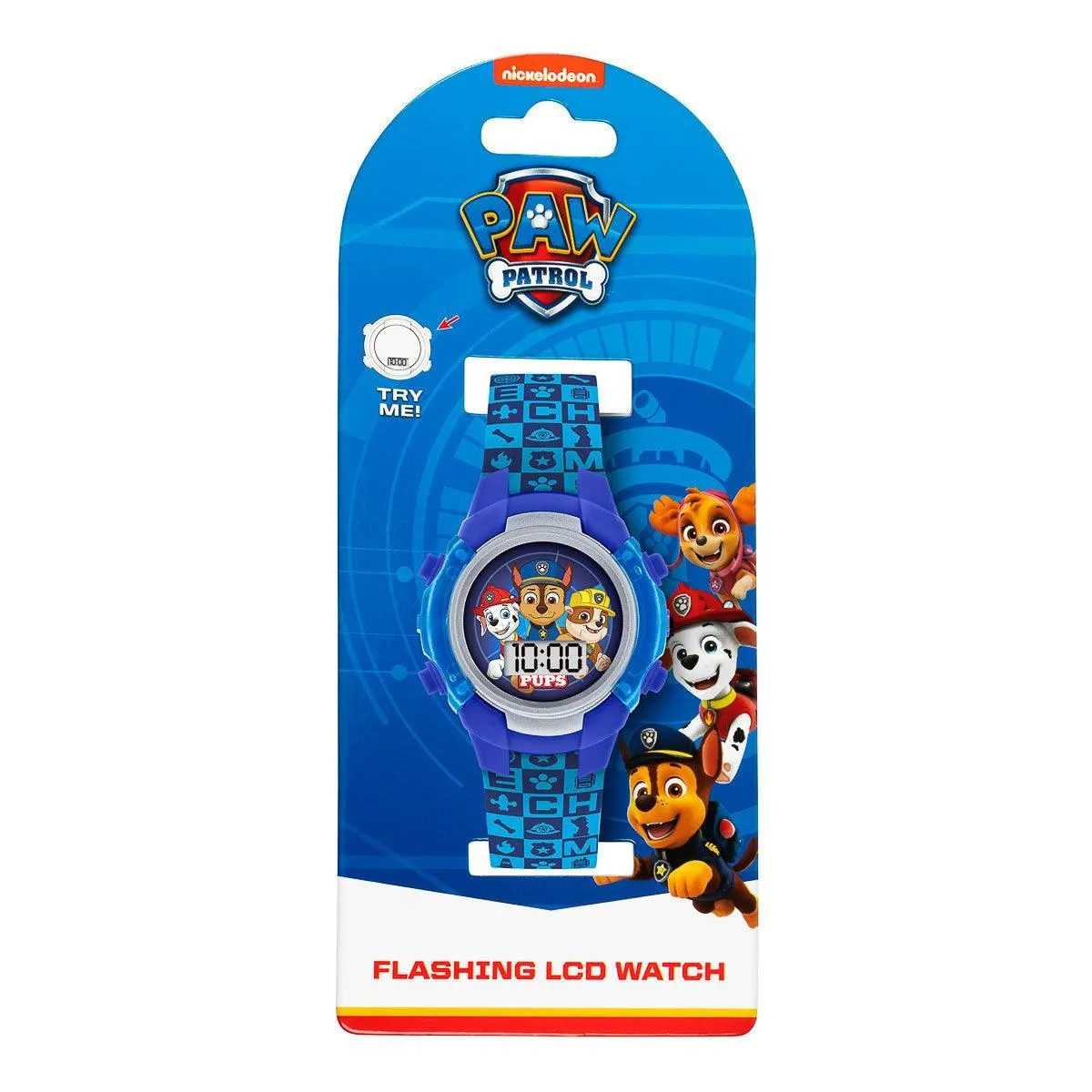 Paw Patrol Character Print Digital Flashing Watch