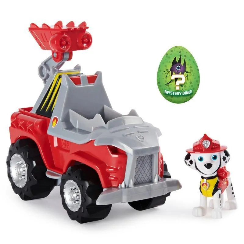 PAW Patrol, Dino Rescue Deluxe Rev Up Vehicle with Mystery Dinosaur Figure