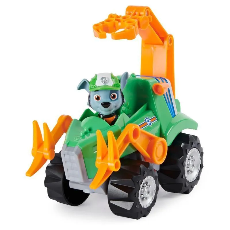 PAW Patrol, Dino Rescue Deluxe Rev Up Vehicle with Mystery Dinosaur Figure