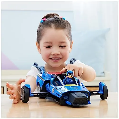 Paw Patrol: The Mighty Movie Chase’s Mighty Transforming Cruiser with Action Figure - Lights, Sounds & Rescue Mode (6067497)